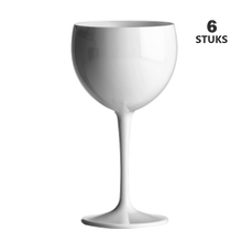 Afbeelding in Gallery-weergave laden, Plastic wijn - gin bol glazen wit 40cl Onbreekbaar - 6 stuks
