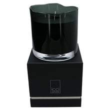 Afbeelding in Gallery-weergave laden, ebene geurkaars dekocandle zwart gefumeerd glas