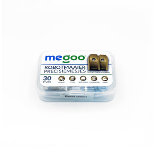 Megoo robotmaaier mesjes titanium 30 st voor Husqvarna en Gardena robotmaaiers in plastic box