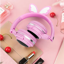 Afbeelding in Gallery-weergave laden, koptelefoon voor kinderen engel roos opvouwbaar megoo