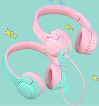 Afbeelding in Gallery-weergave laden, Kinder koptelefoon blauw - draadloos BT 5.0 - model E3