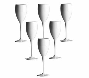 plastic glazen wit wijn 6 stuks