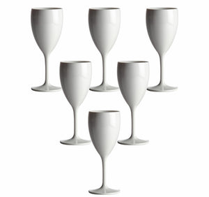 plastic kunststof glazen wit 34cl - wijn 6 stuks