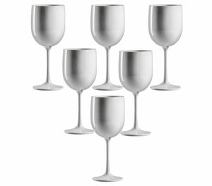 plastic kunststof glazen wit 48cl - wijn 6 stuks