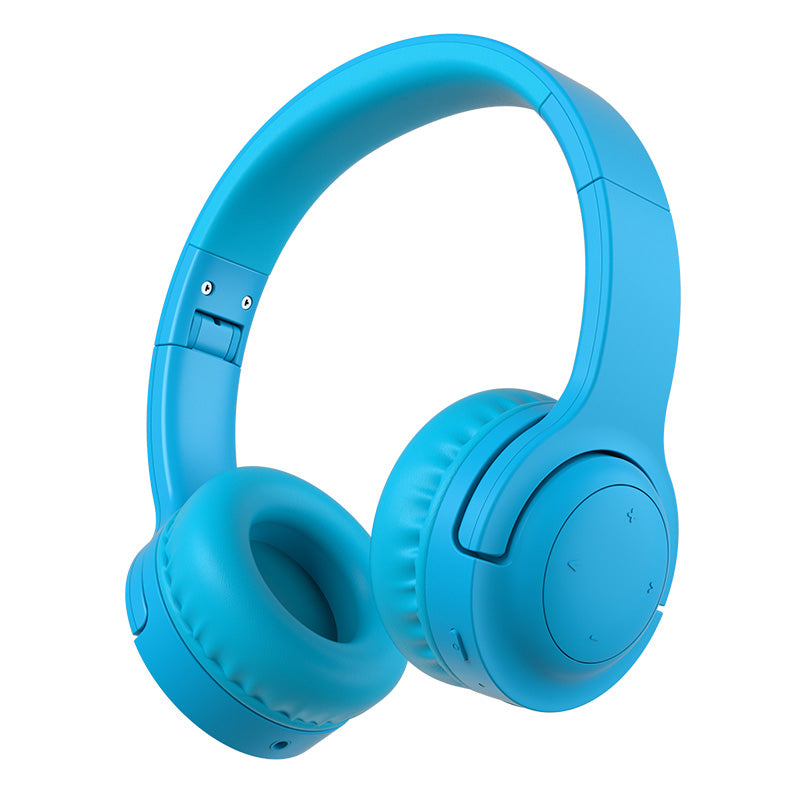 Kinder koptelefoon blauw - draadloos BT 5.0 - model E3