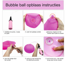 Afbeelding in Gallery-weergave laden, hoe een bubble ball opblazen instructies
